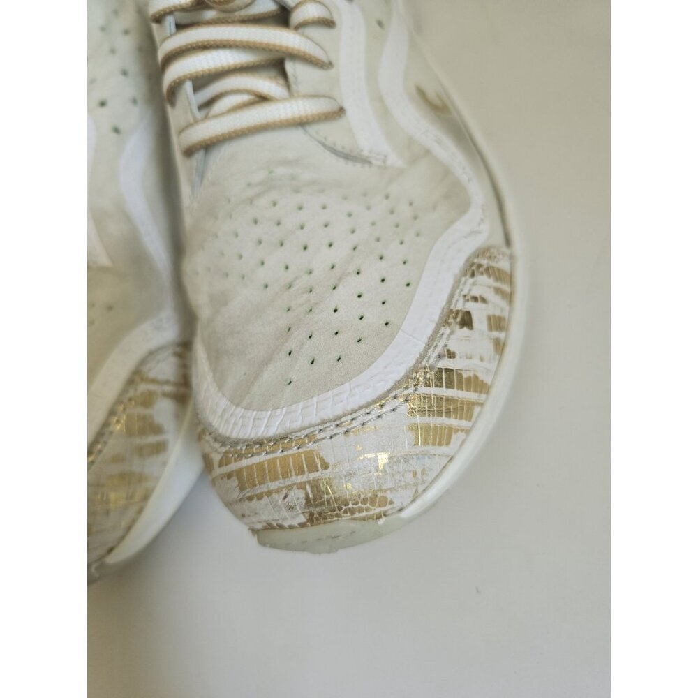 Courser Uno White Luxe Nubuck Leather Lace Up Sneakers Shoes Womens Size 10 40 - Picture 7 of 14